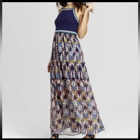 Xhilaration Crochet Top Aztech Maxi Dress - Picture 11 of 11